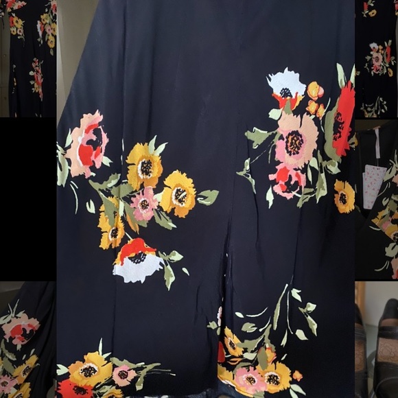 New Free People Neon Garden Floral Dress size 0 - Picture 4 of 8